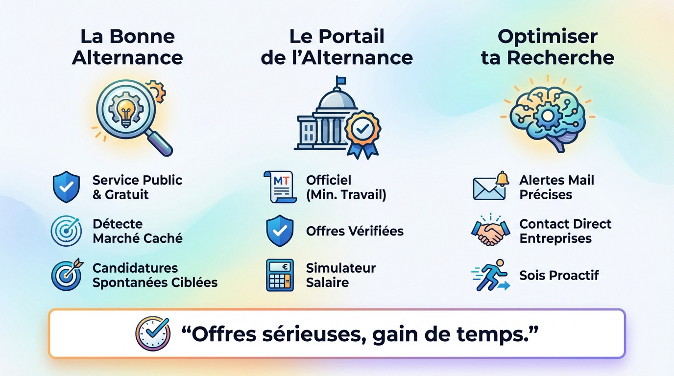 Guide des ressources officielles pour trouver son alternance en France : La Bonne Alternance et le Portail de l'Alternance