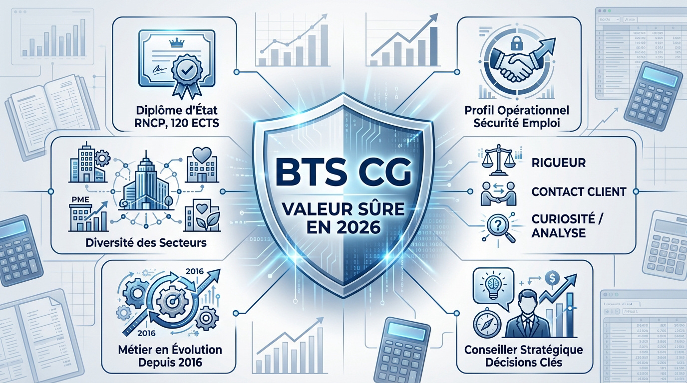 Étudiant en BTS CG travaillant sur des données financières