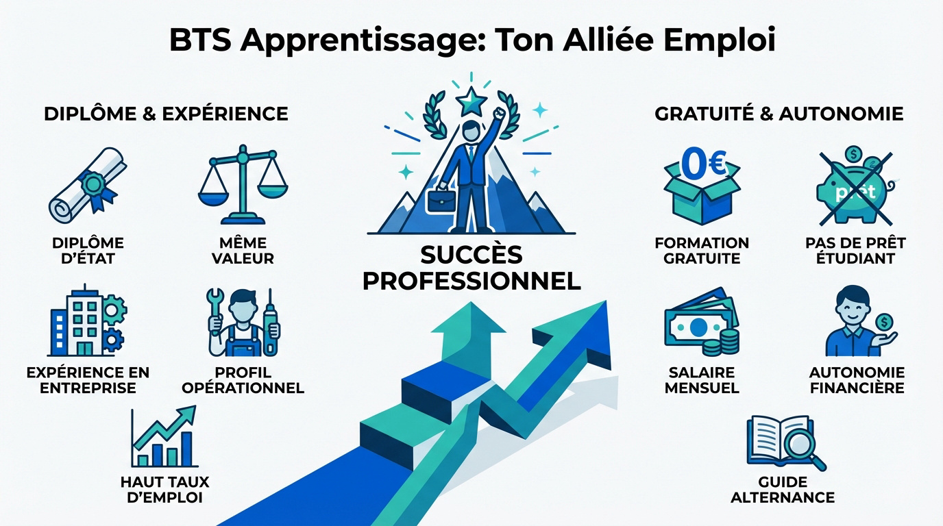 Un jeune apprenti souriant en pleine immersion professionnelle dans son entreprise