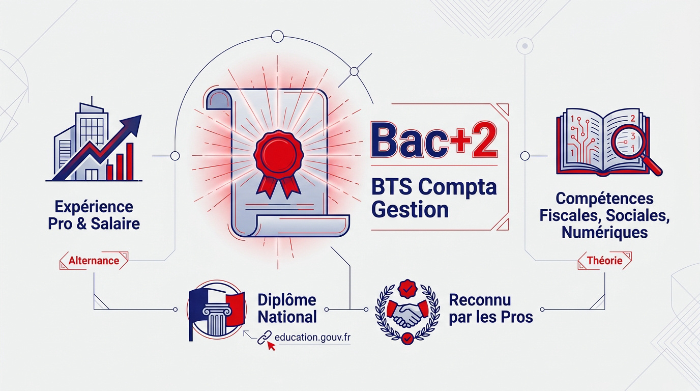 Étudiant en BTS Comptabilité et Gestion en pleine analyse de documents comptables en entreprise